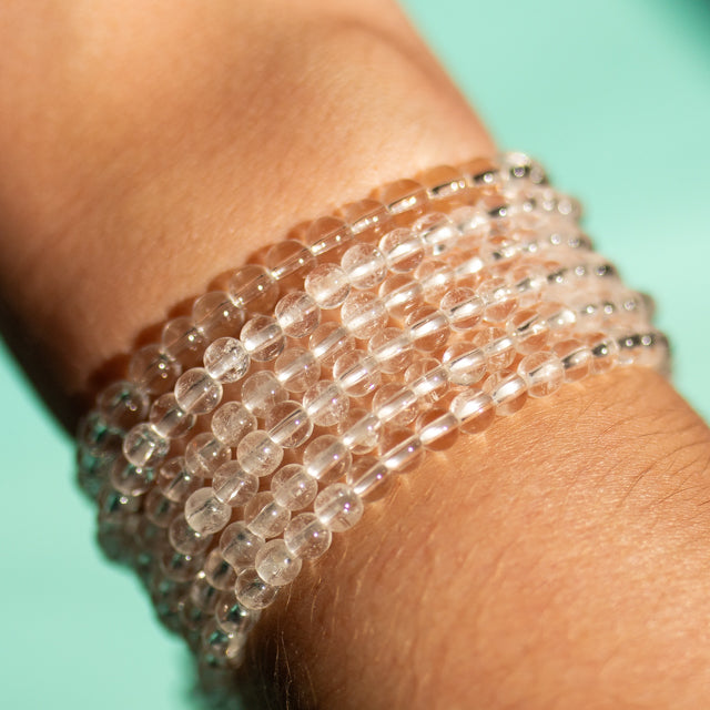 Clear Quartz Gemstone Bracelet