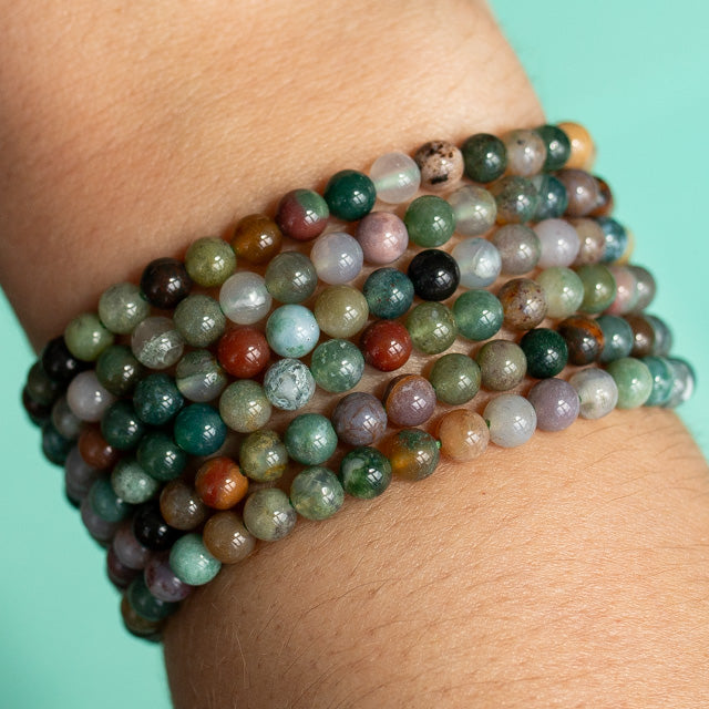 Indian Agate Gemstone Bracelet