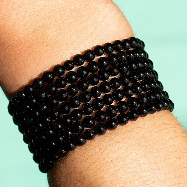 Black Agate Gemstone Bracelet