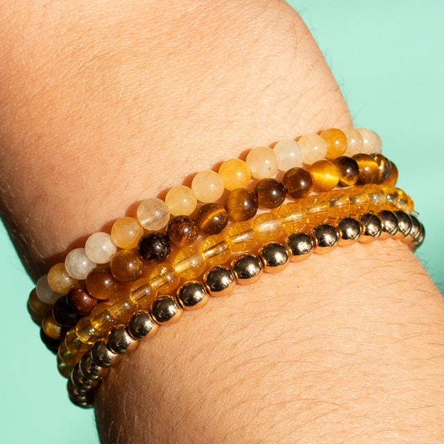 Peace & Harmony Gemstone Bracelet Stack