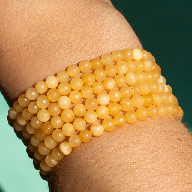 Orange Calcite Gemstone Bracelet