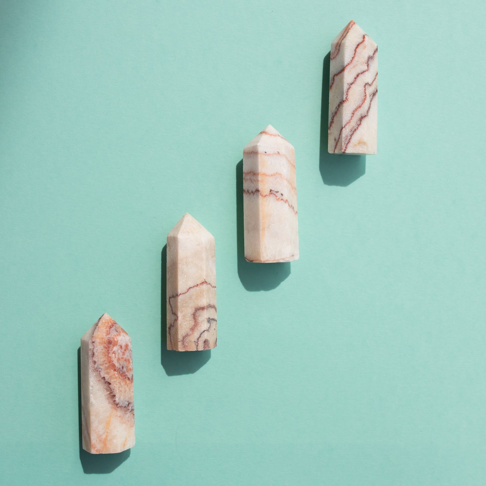 Mini Red Banded Calcite Tower