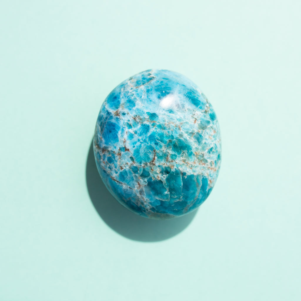 Apatite Palm Stone