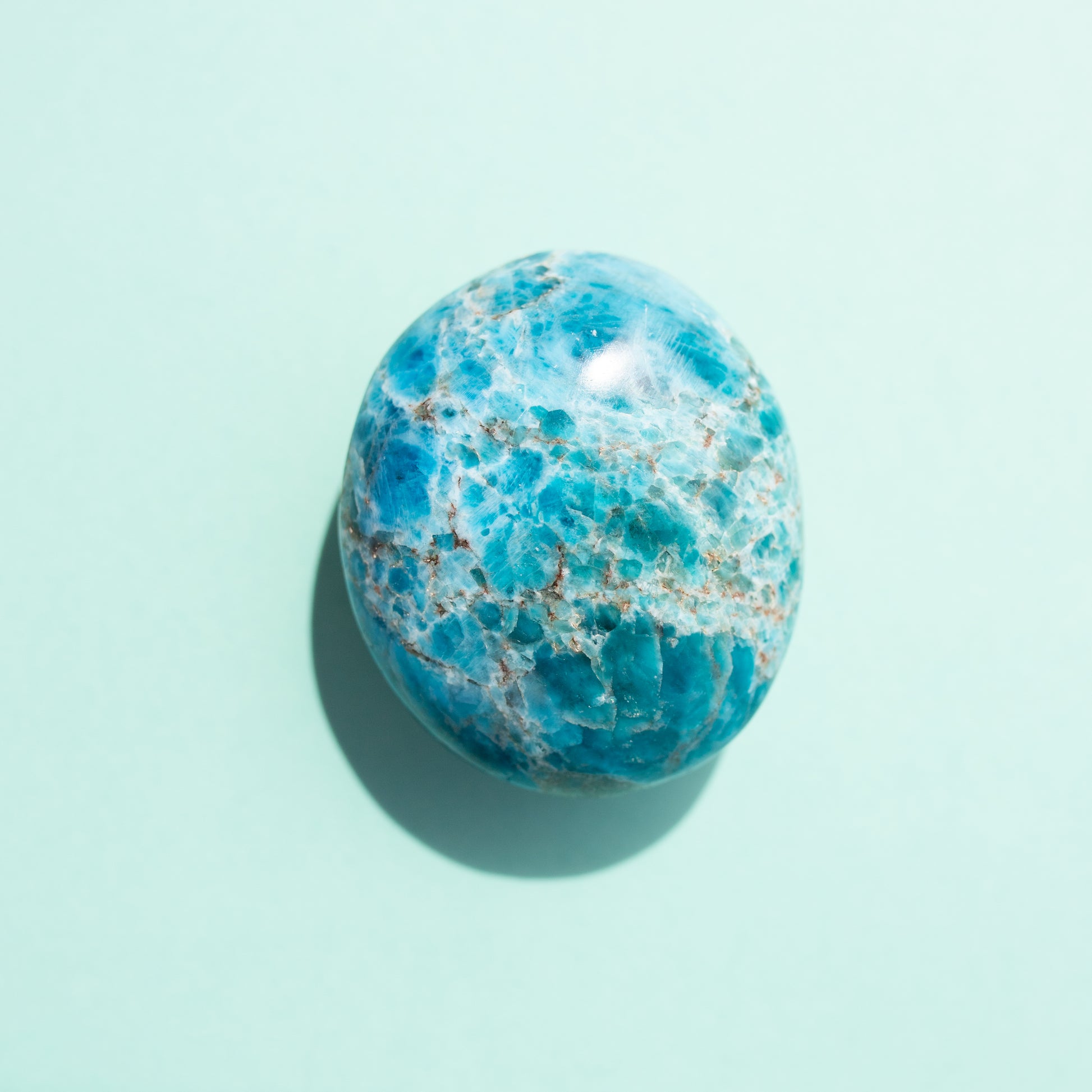 Apatite Palm Stone