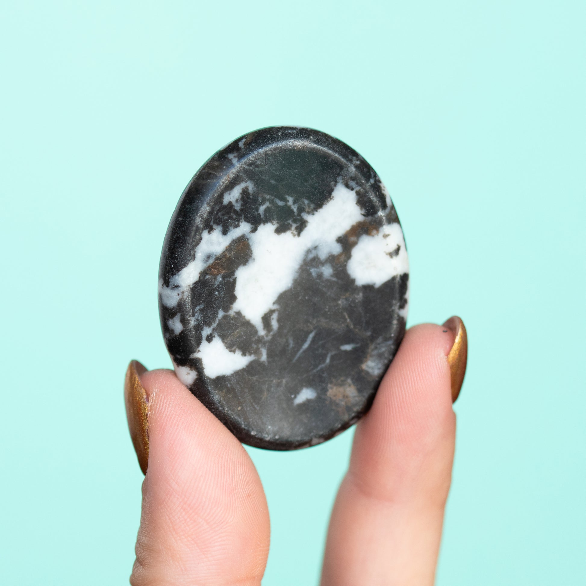 Zebra Jasper Worry Stone