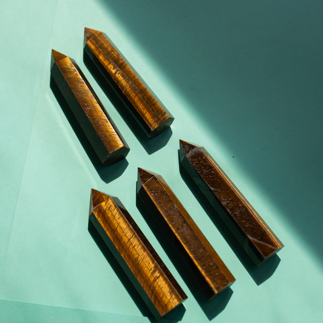 Natural Tigers Eye Crystal Tower