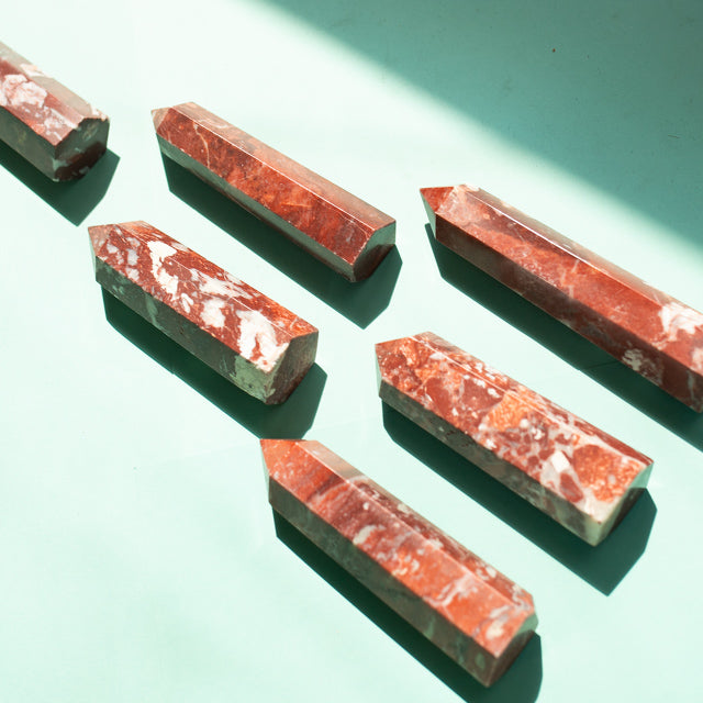 Natural Brecciated Jasper Crystal Tower