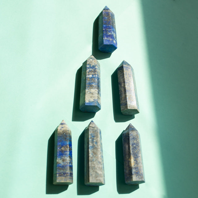 Natural Lapis Lazuli Crystal Tower
