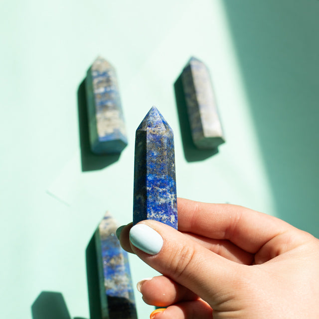 Natural Lapis Lazuli Crystal Tower