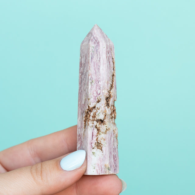 Natural Red Mica Crystal Tower