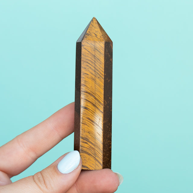 Natural Tigers Eye Crystal Tower