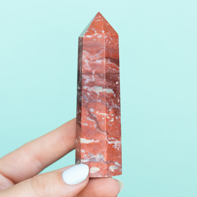 Natural Brecciated Jasper Crystal Tower