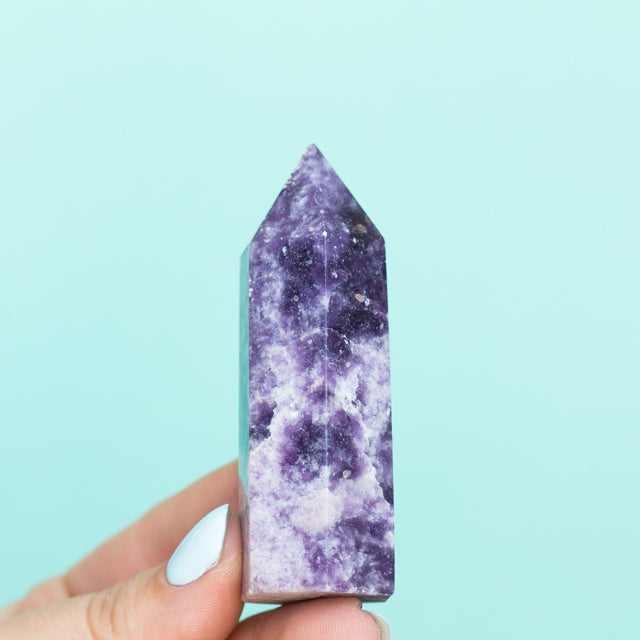 Natural Lepidolite Tower