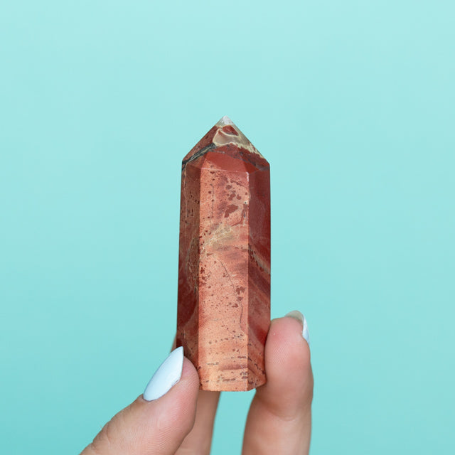 Natural Red Jasper Tower