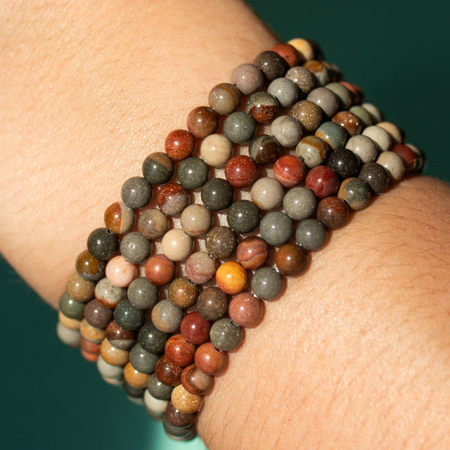 Picture Jasper Gemstone Bracelet