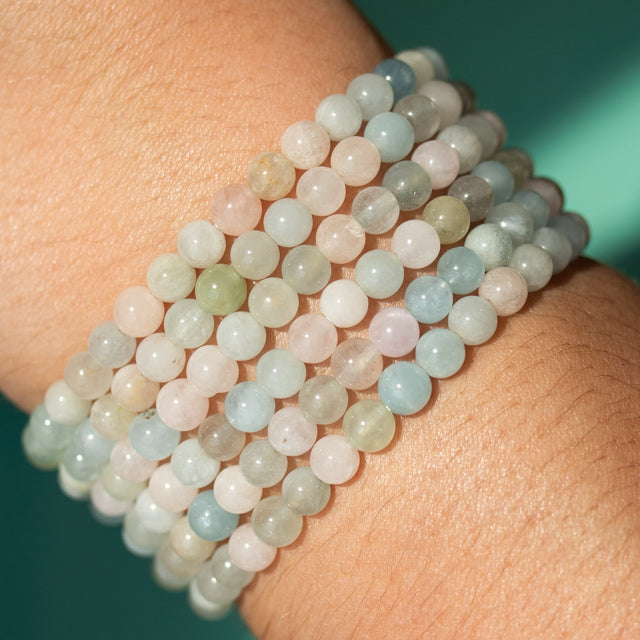 Morganite Gemstone Bracelet