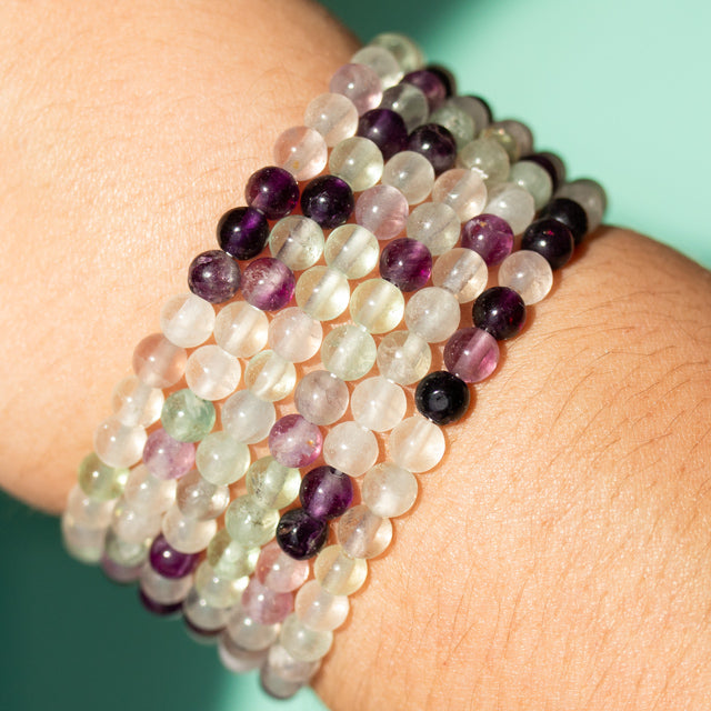 Fluorite Gemstone Bracelet