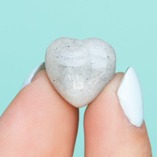 Moonstone Puffy Hearts