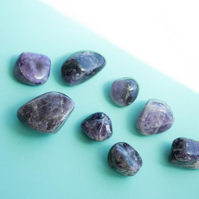 Chevron Amethyst Tumble