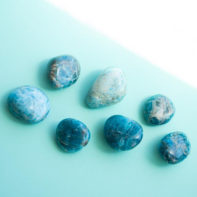 Blue Apatite Tumble