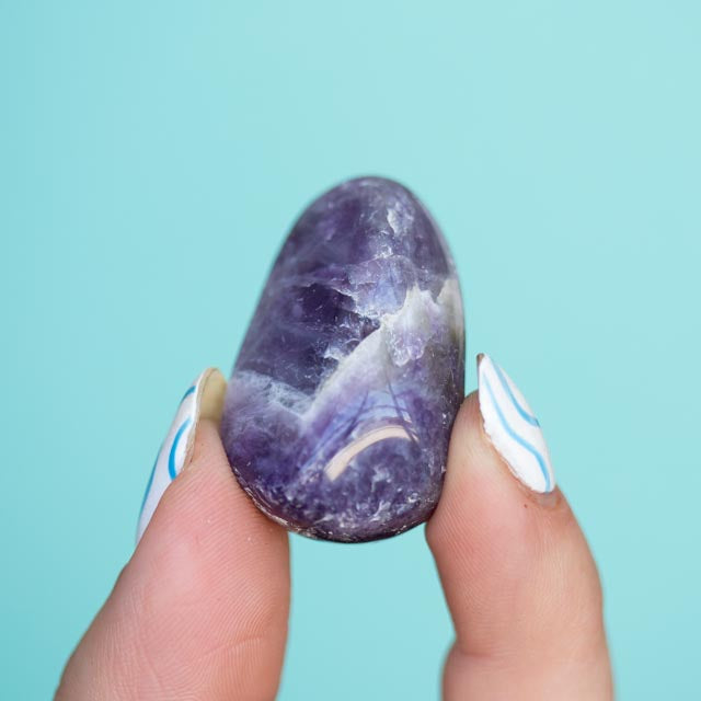 Chevron Amethyst Tumble