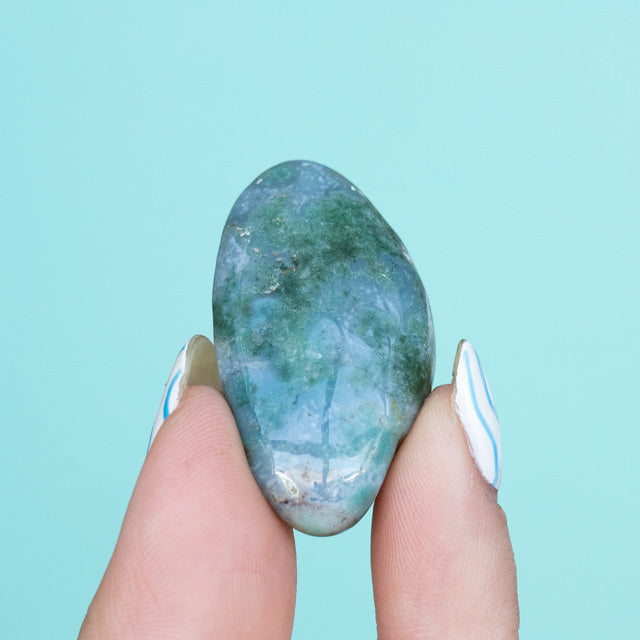 Moss Agate Tumble