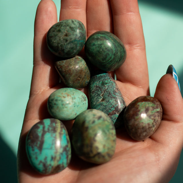 Chrysocolla with Jasper Tumble
