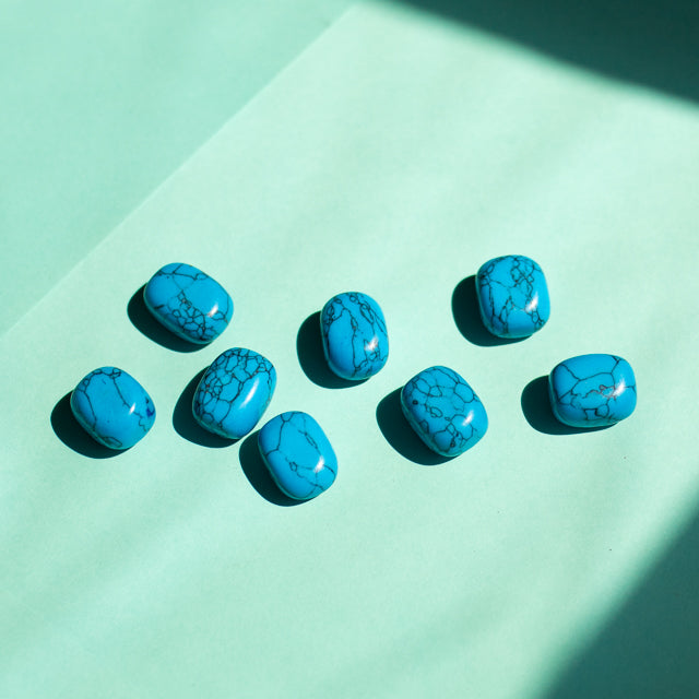 Dyed Blue Magnesite Tumble