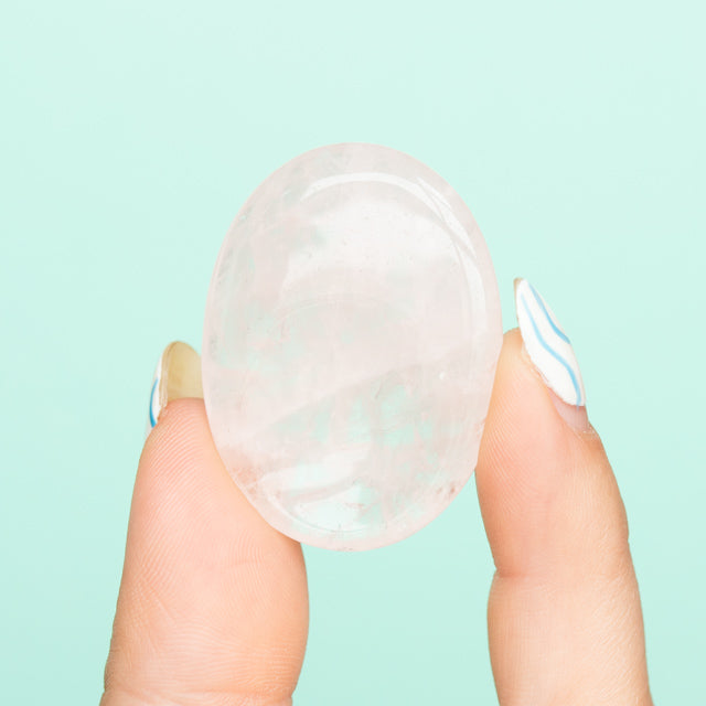 Small Rose Quartz Worry Stone