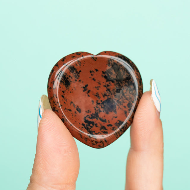 Golden Swan Heart Shaped Worry Stone